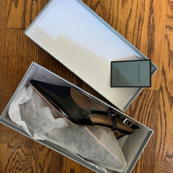 C. Paravano Women's Pointed Toe Slingback Pump, Size 39.5 (EU) or 9/ 9.5 (US) - Picture 3 of 8